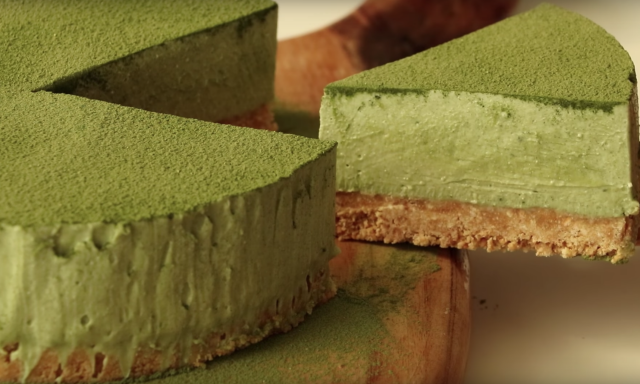 [食譜] 抹茶起司蛋糕 (免烤箱食譜)